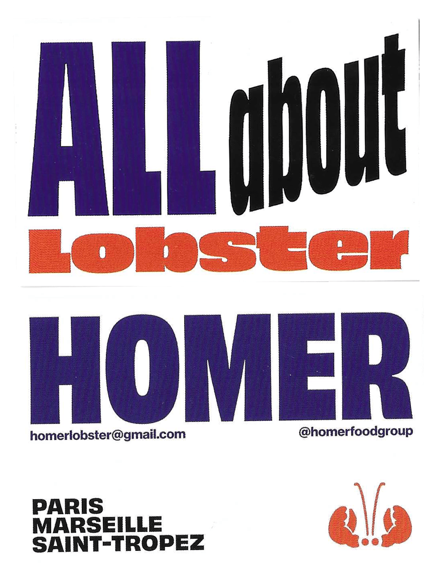 Fun business cards from Homer Lobster